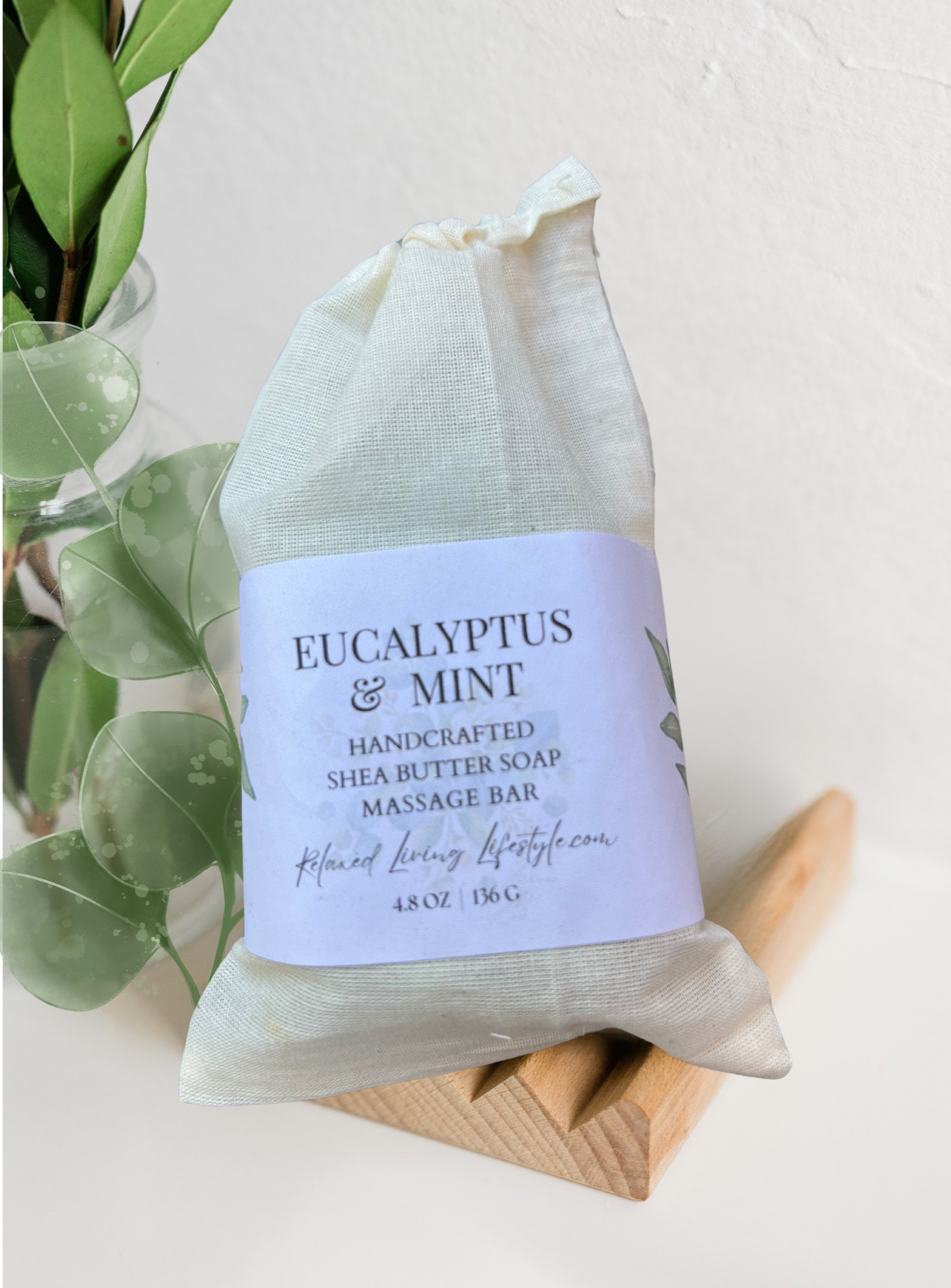 Eucalyptus & Mint Shea Butter Massage Bar