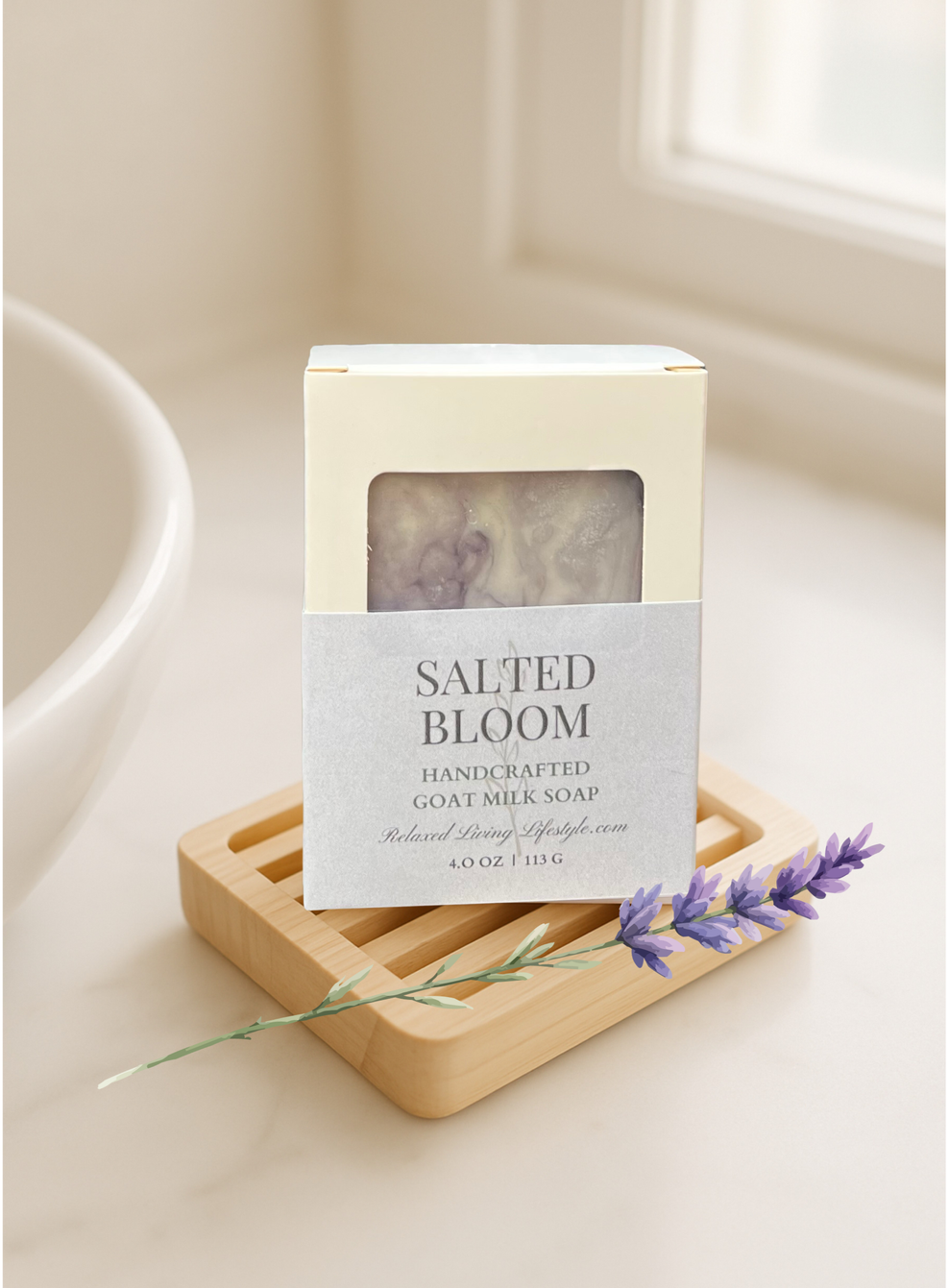 Salted Bloom Goat Milk Soap