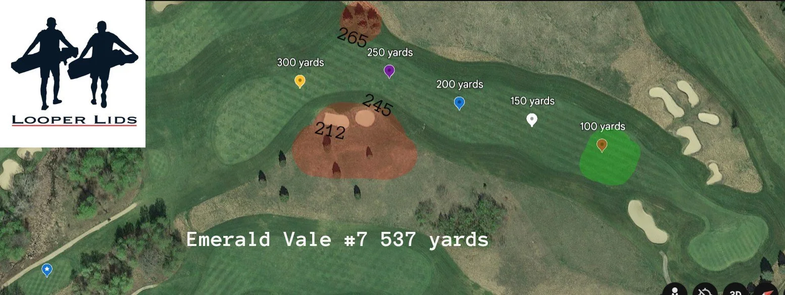 Emerald Vale Golf Course #7 overhead image.
