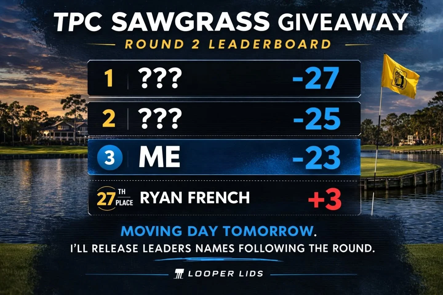 Major moves going on! Just so we are all on the same page...there was 27 submissions. Yikes @ryan_french11