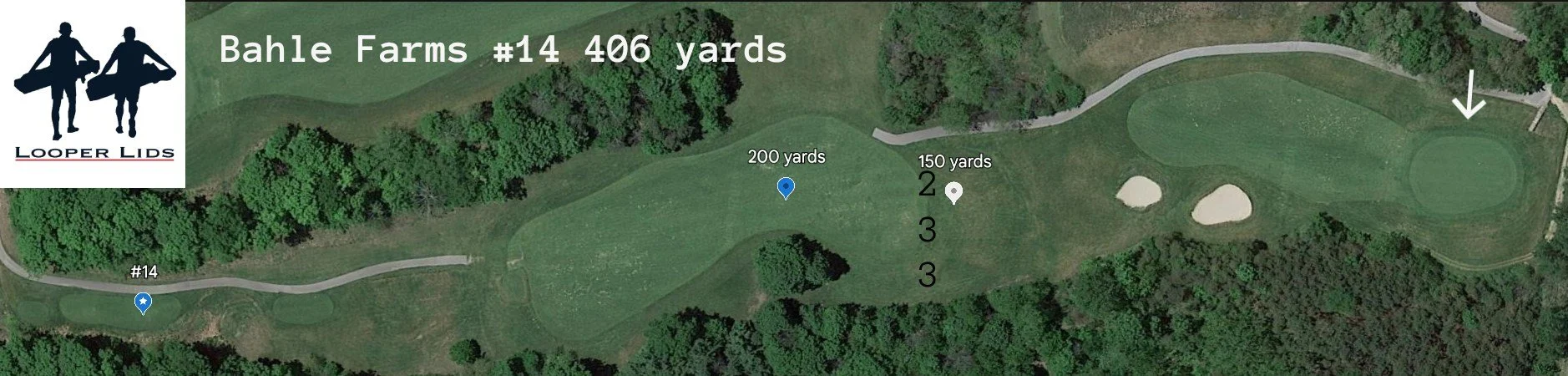 Bahle Farms hole aerial #14