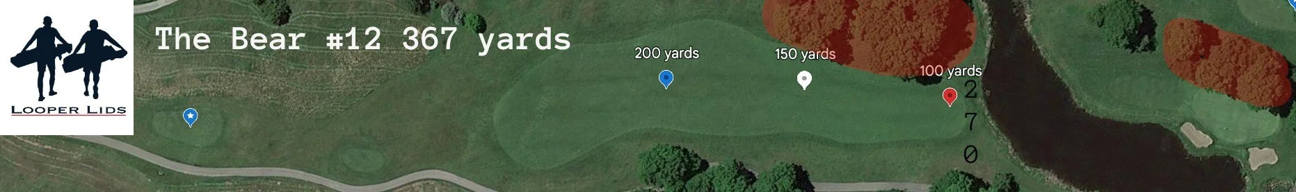 The Bear @ Grand Traverse Resort course breakdown. Hole aerial #12