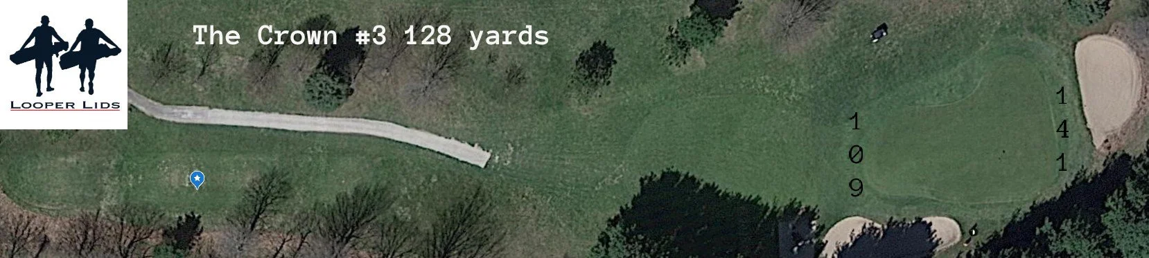 The Crown course breakdown. Hole aerial #3