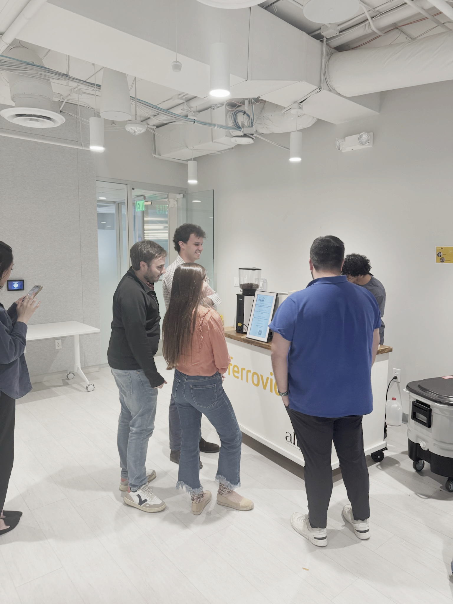 Office Coffee Cart Catering for Ferrovial To Celebrate Quarter