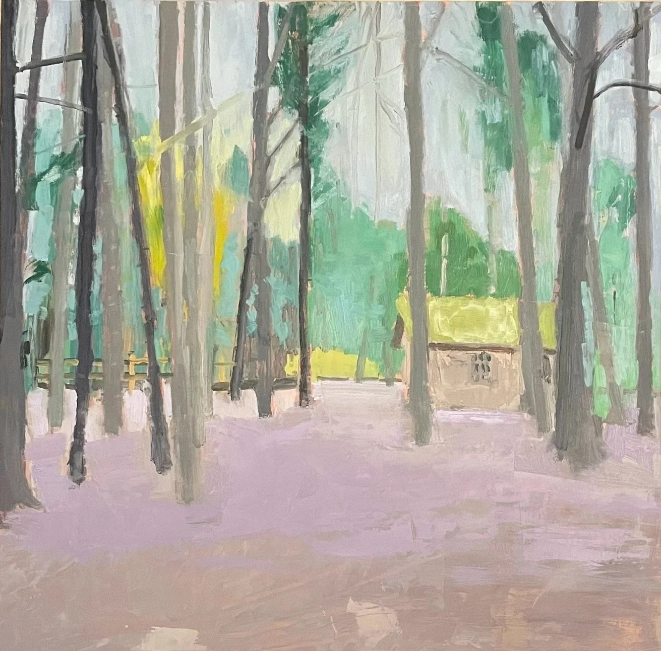 Moss Roof  Oil  16"x16"