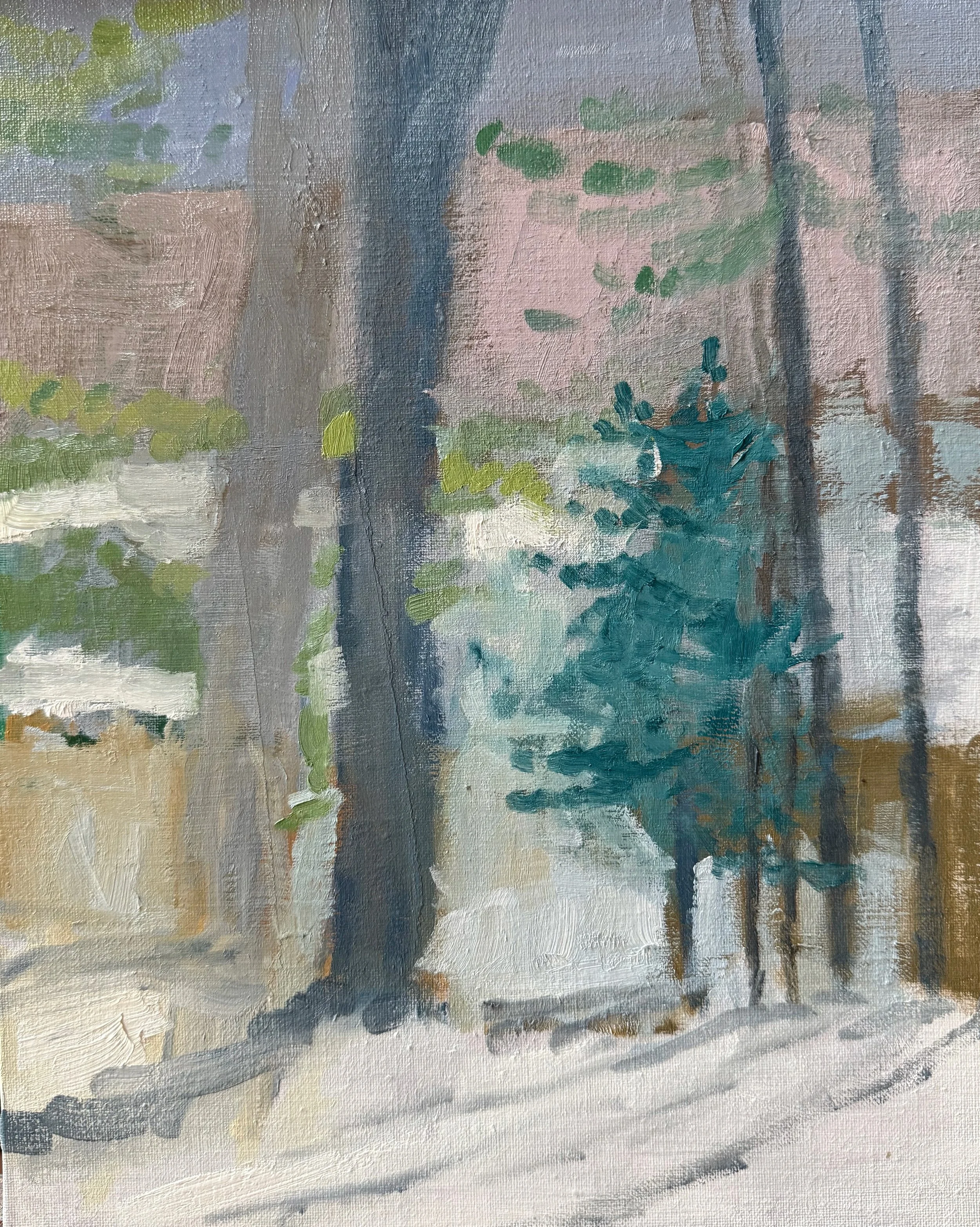 Evergreen  Oil on Board  12"x9"