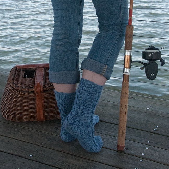 Ohio River Sock - Instant Download E-Book