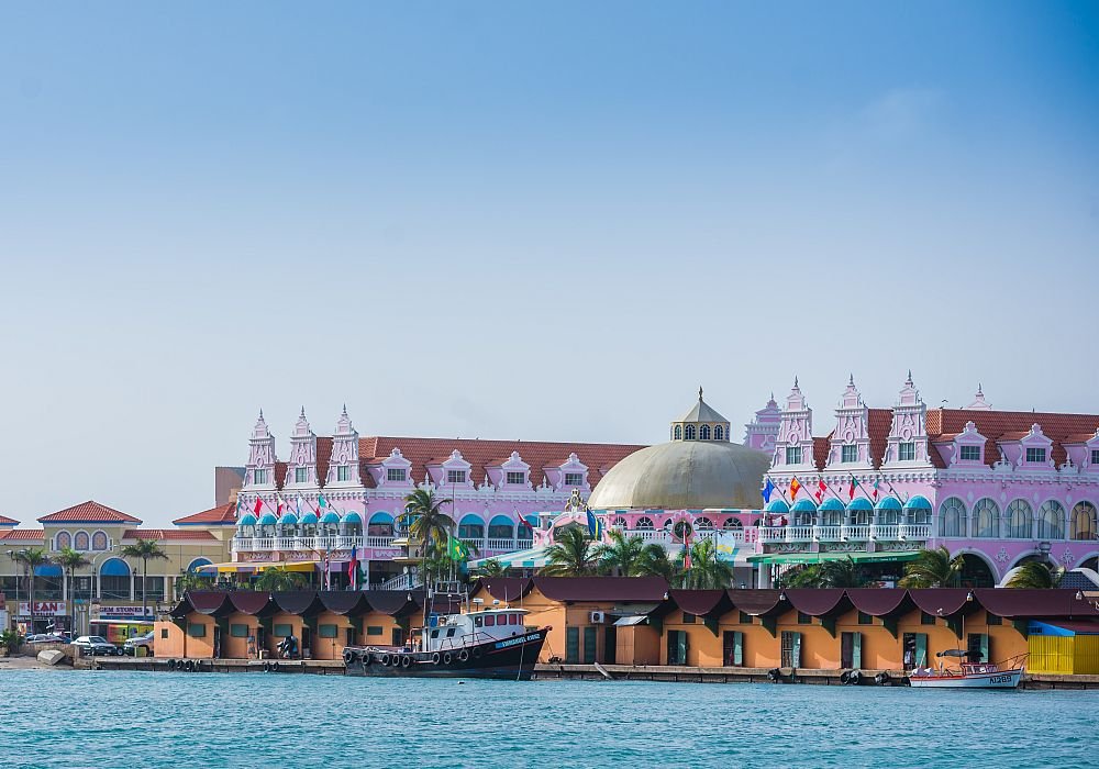Ocean views of Oranjestad, Aruba