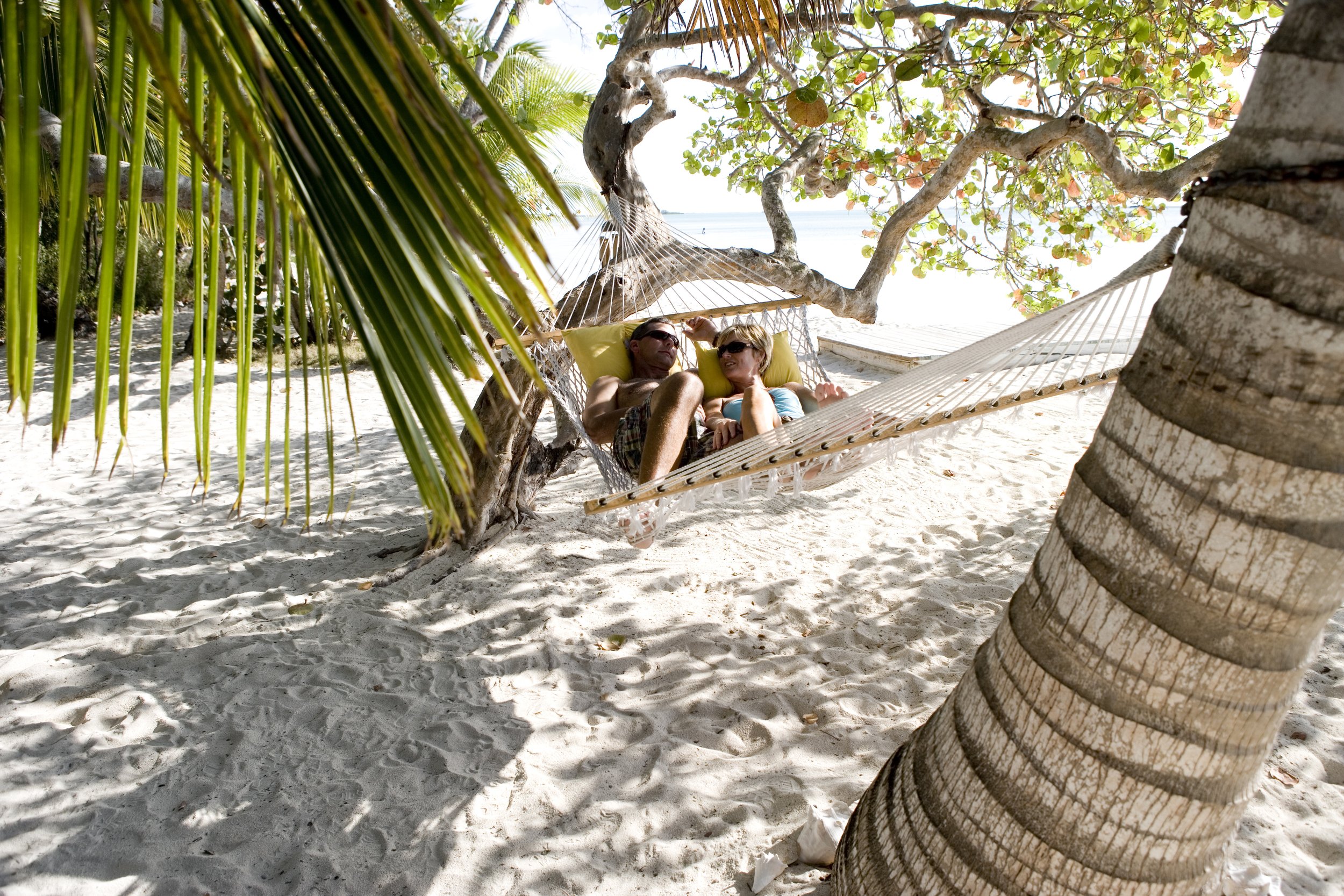 Hammock quality time together Bahamas