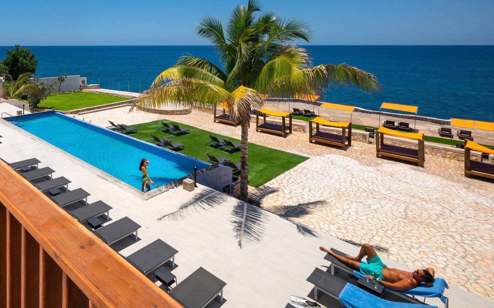 Pool view at Samsara Cliff Resort
