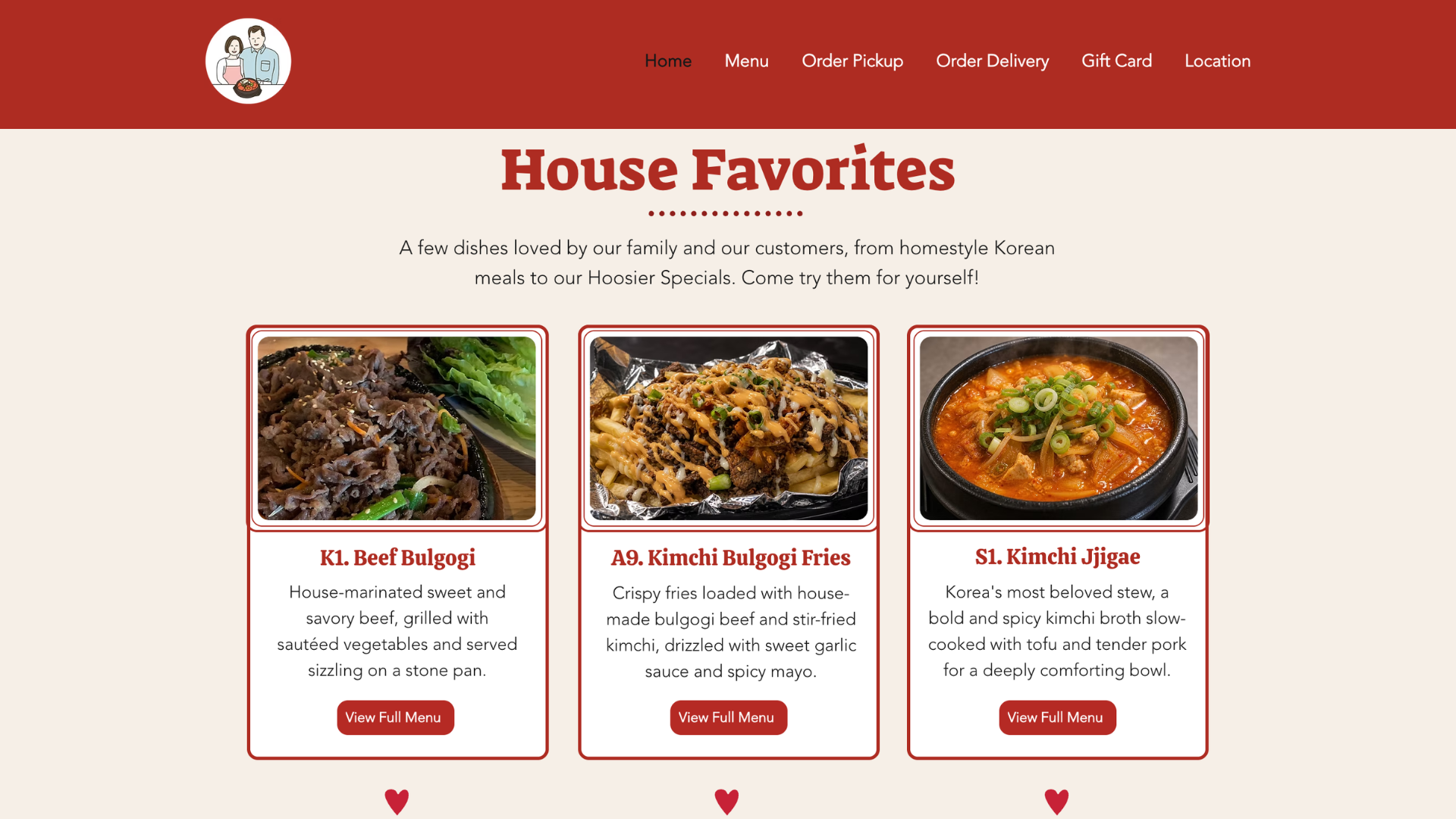 Picture of Hoosier Seoulmate House Favorites Page