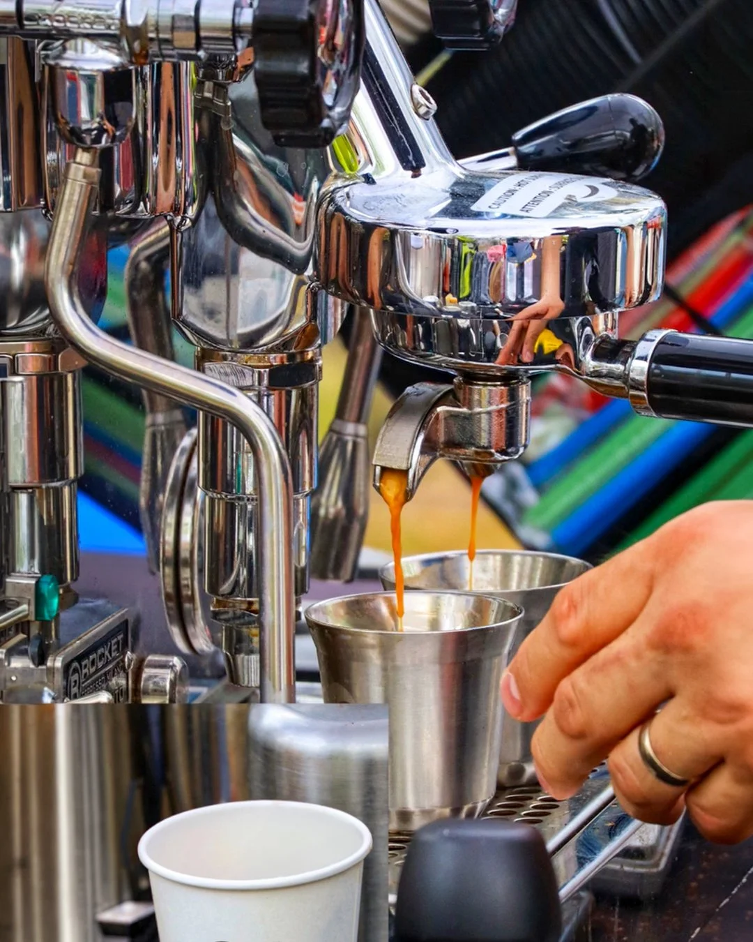 Good coffee doesn&rsquo;t wait.
Neither should you. ✨

Catch us behind the machine this weekend &mdash; pulling shots, pouring favorites, and keeping your morning exactly how it should be. 

Stop by the @brownsvillefarmersmarket and come find us.

#t