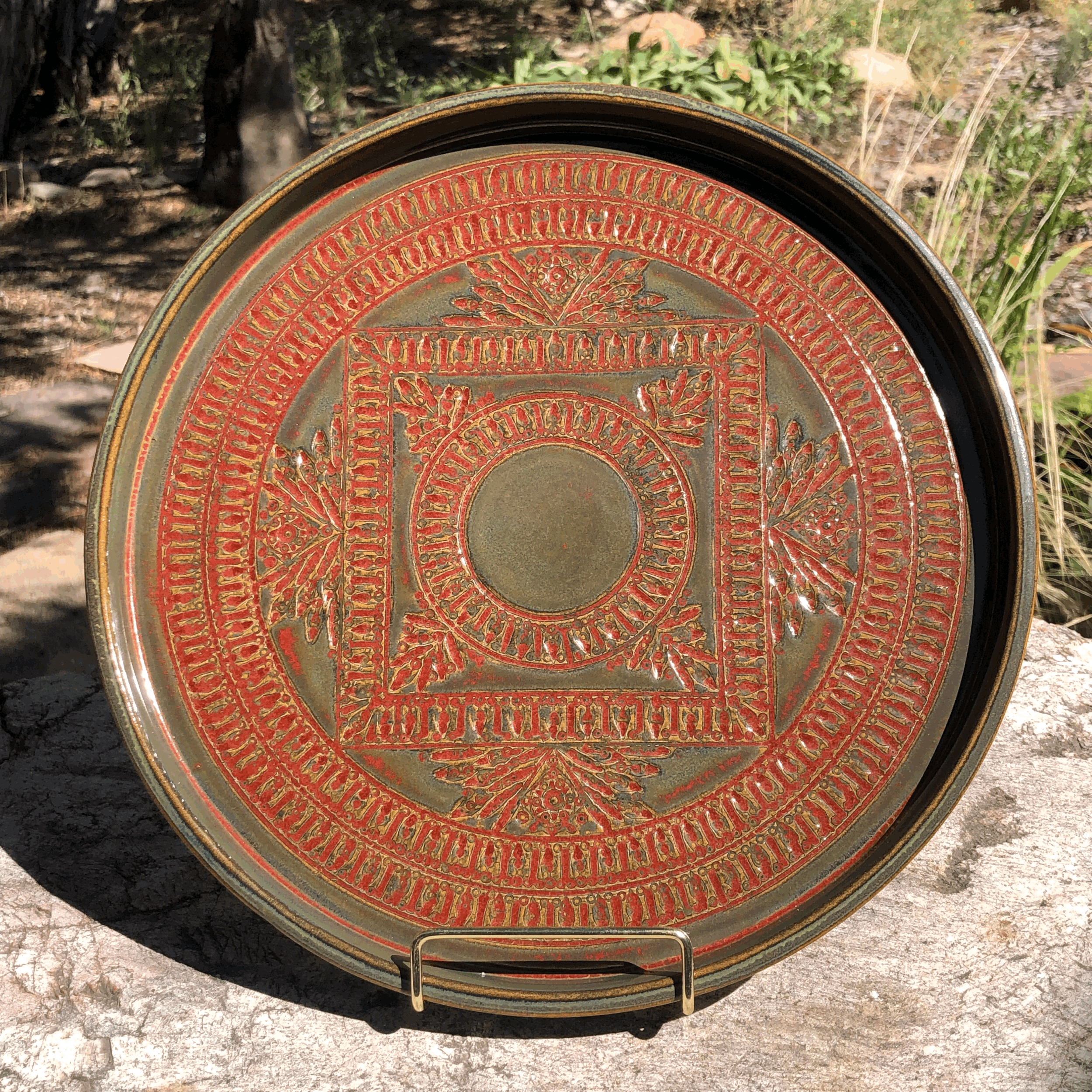 Four Points And Circle Tray