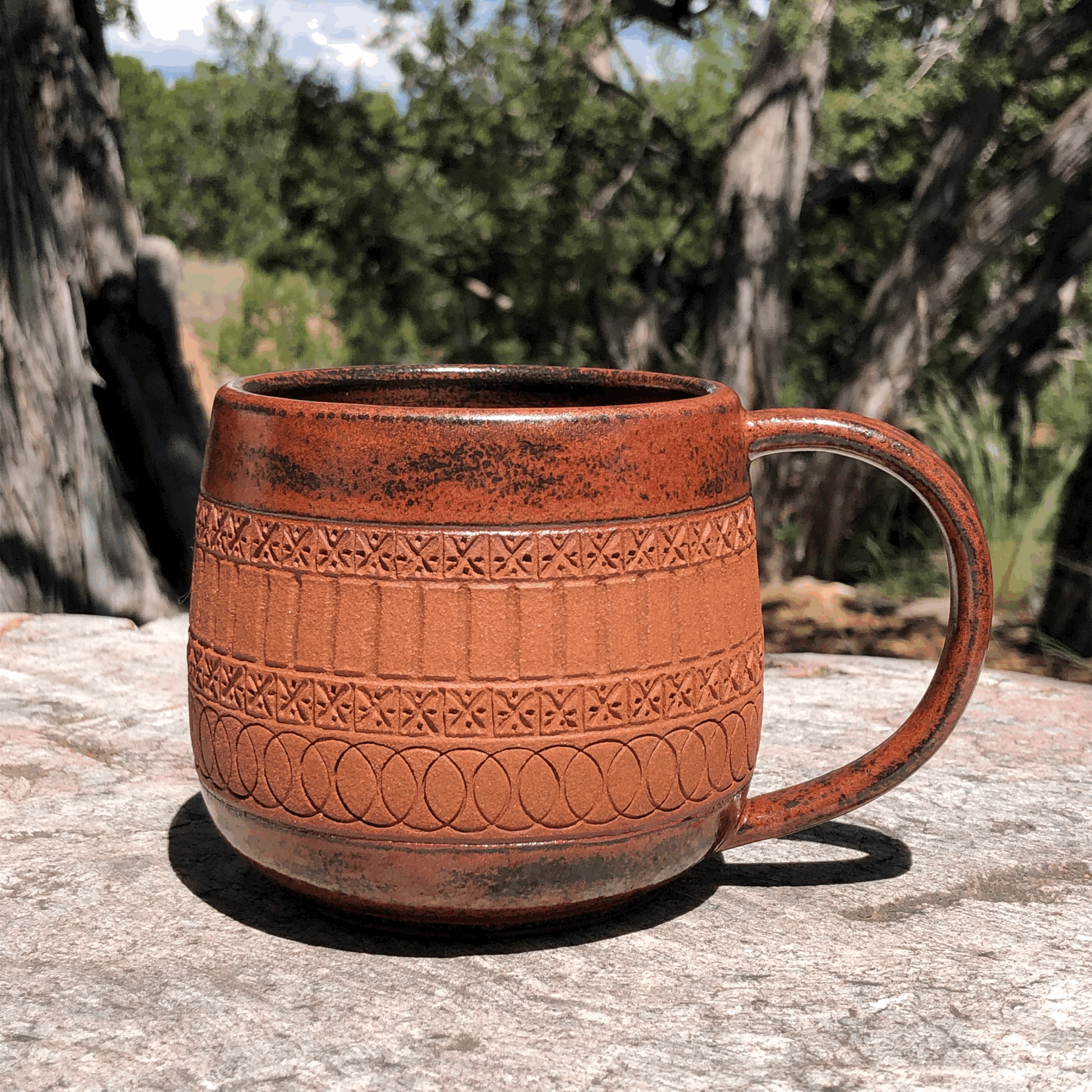 Burnished Copper Mug