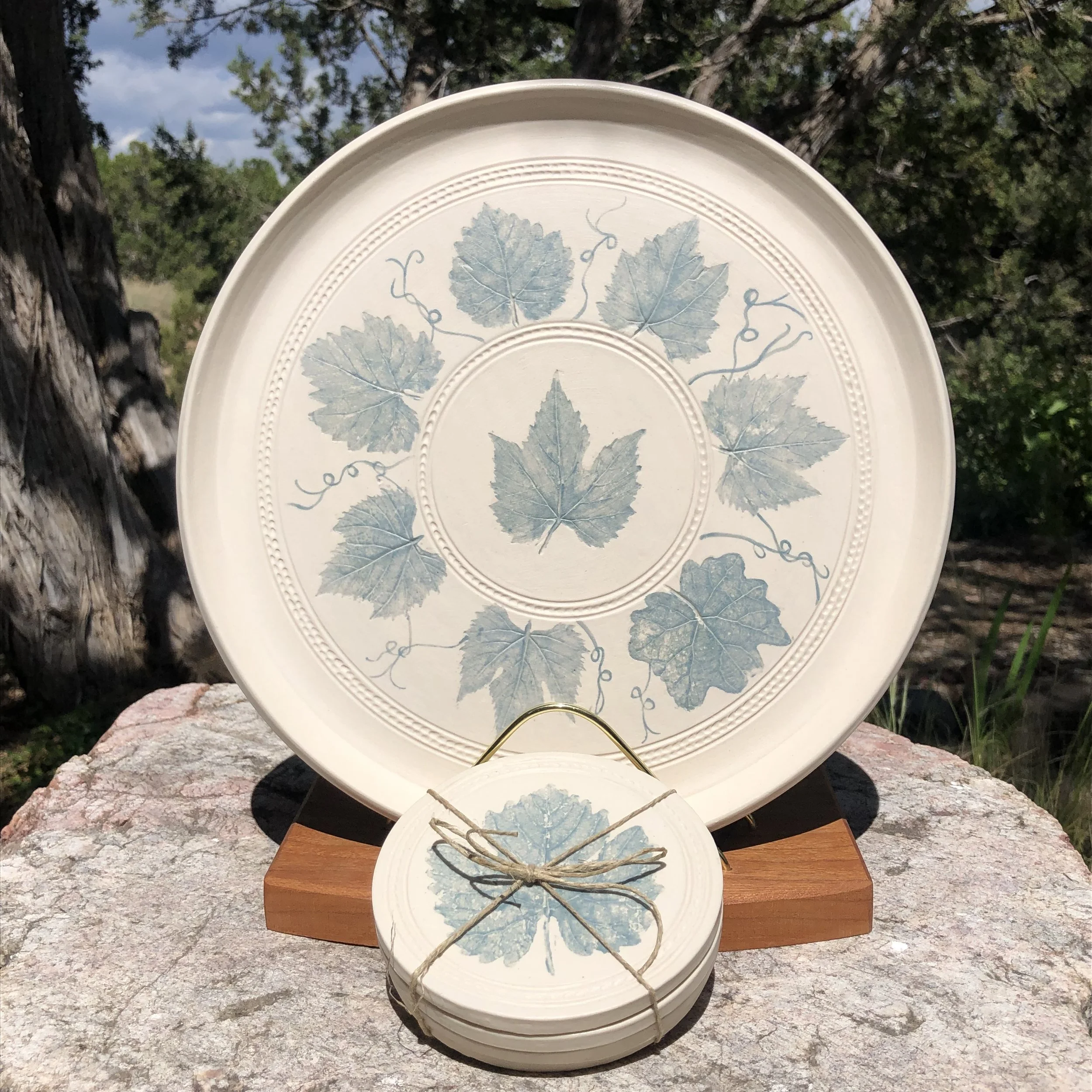 Wine Lovers Tray And Coaster Set