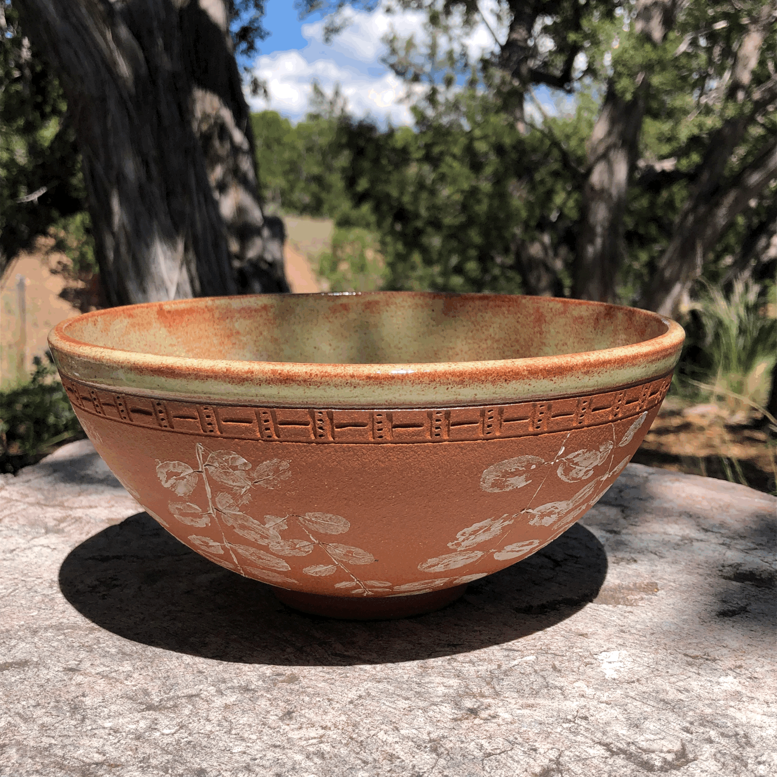 Graceful Hanging Leaves Bowl