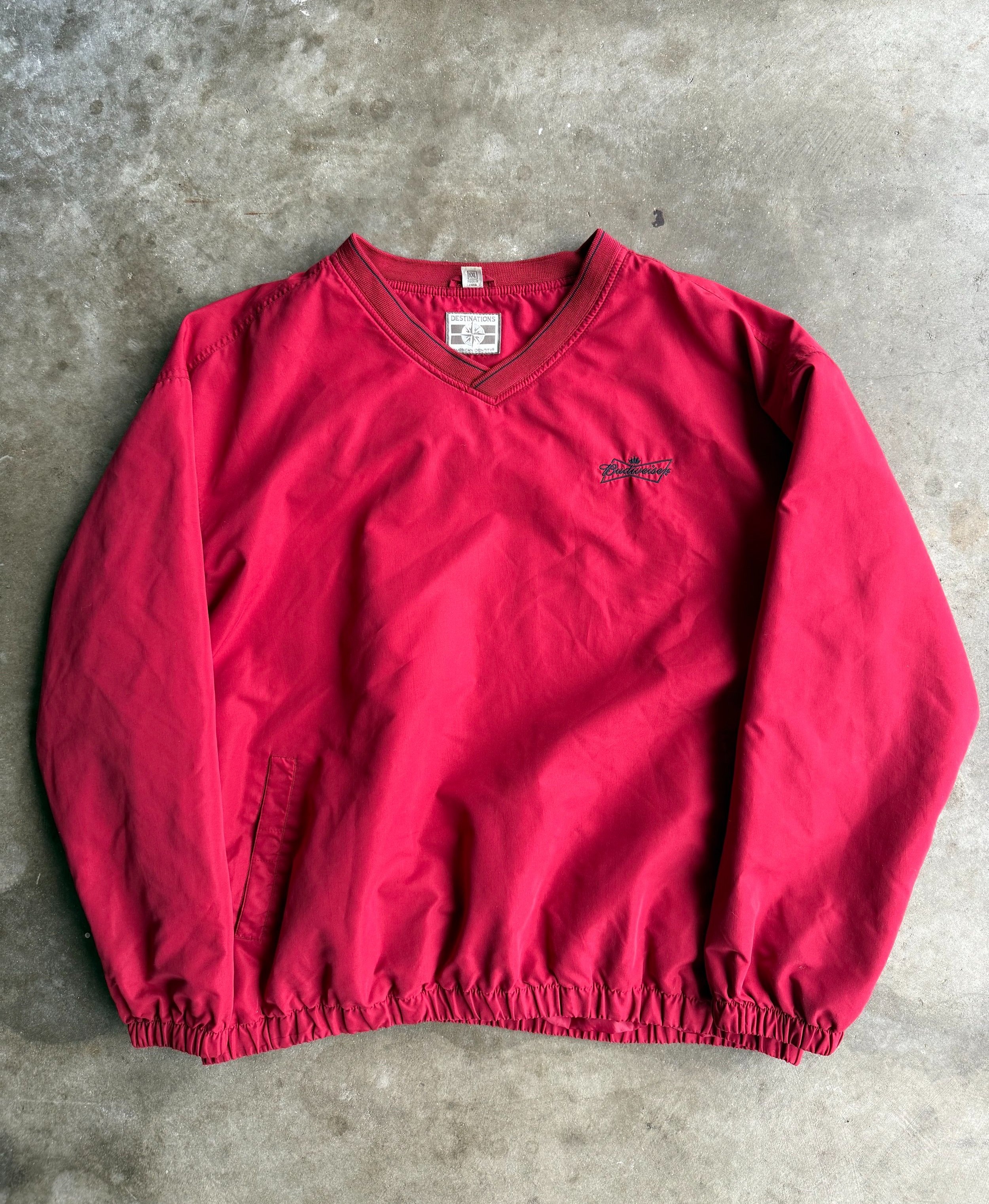 Vintage Budweiser Wind Sweater - XL