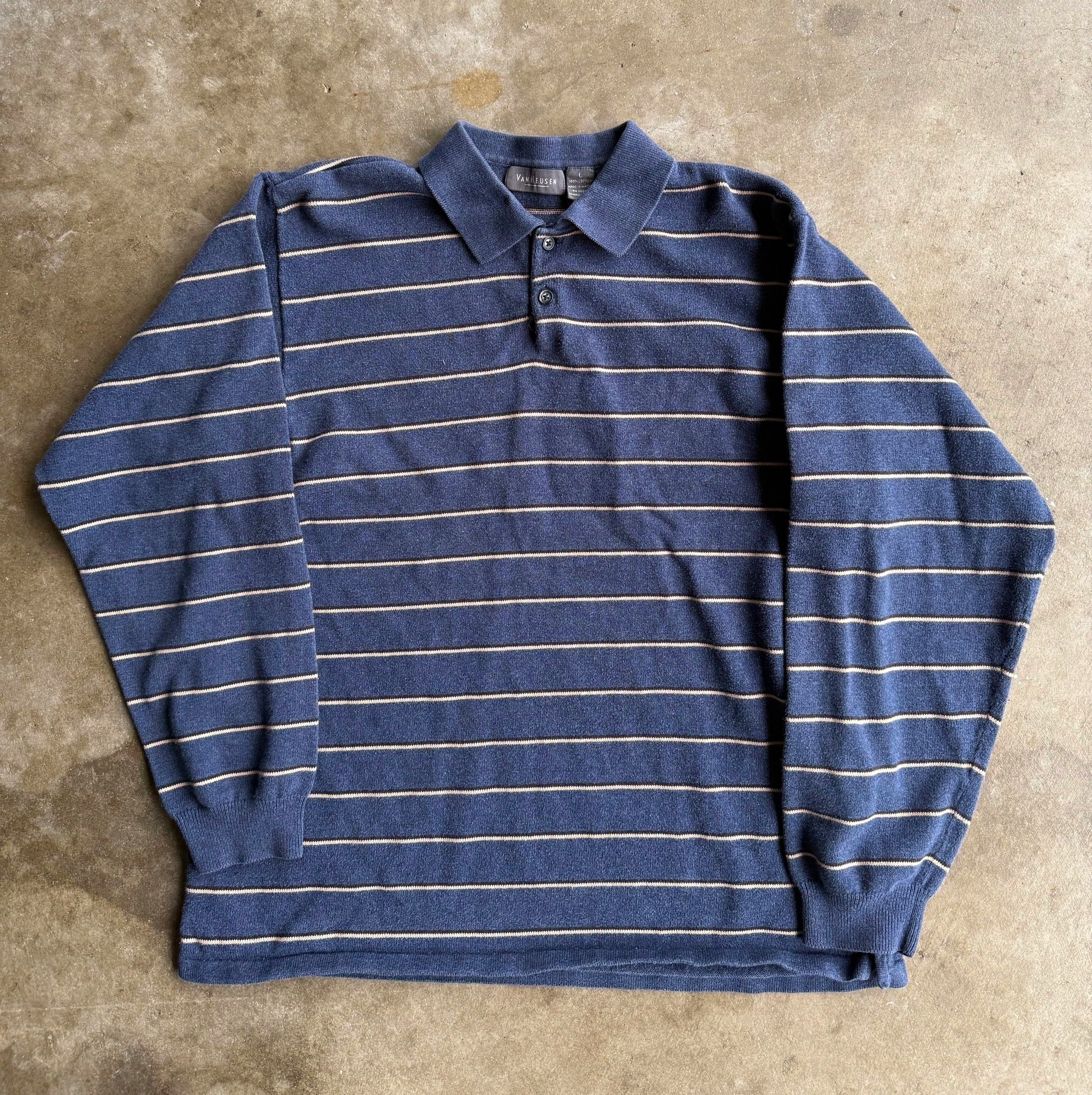Vintage Van Huesen Rugby Polo - Large