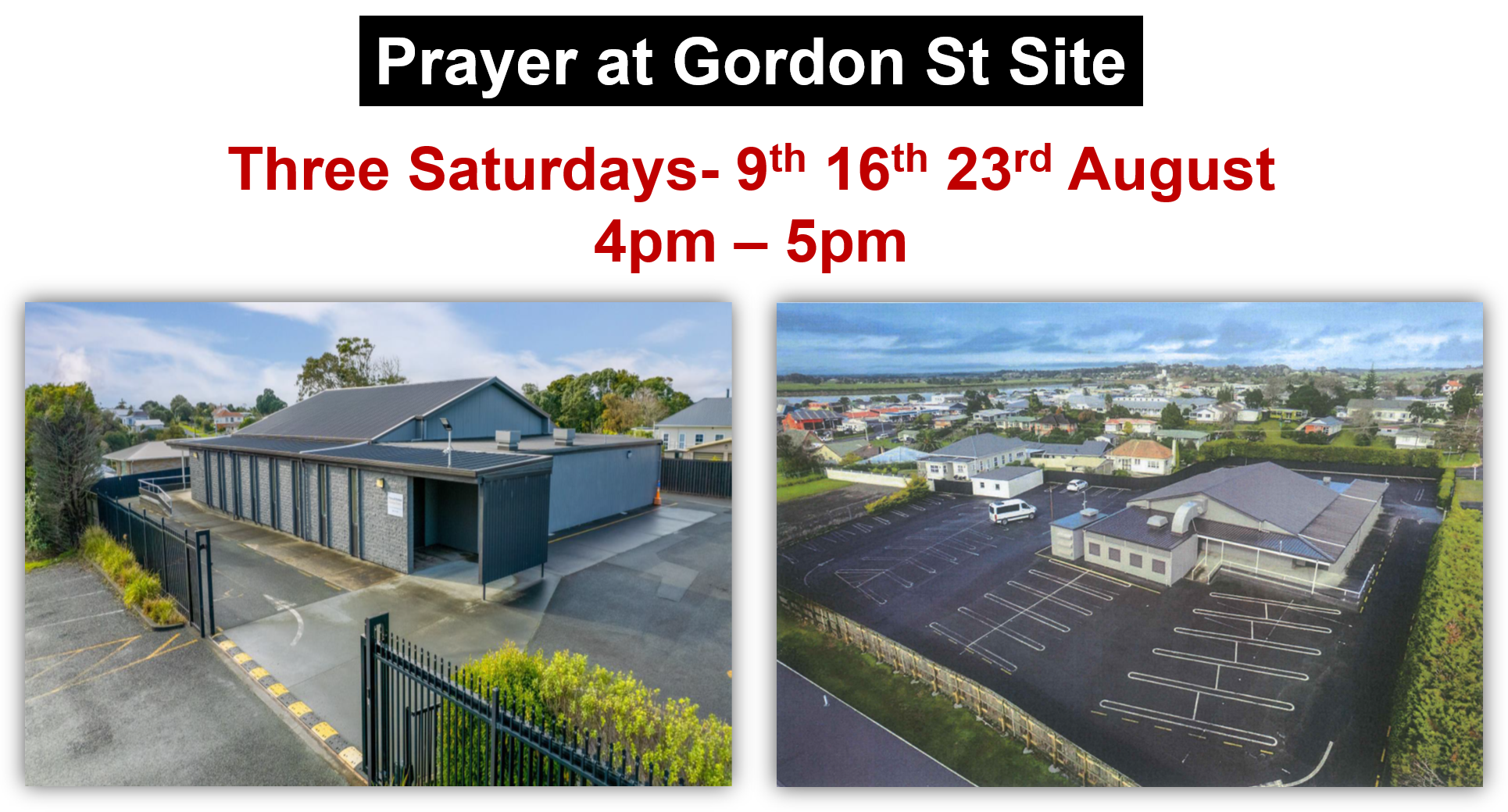 Prayer at Gordon street site.