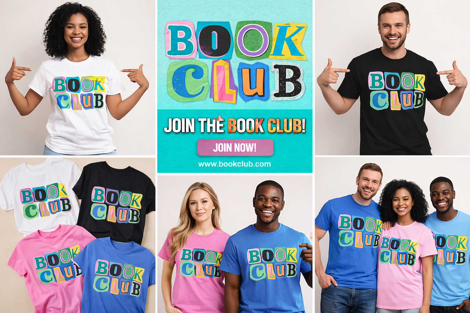 Colorful Book Club Shirt