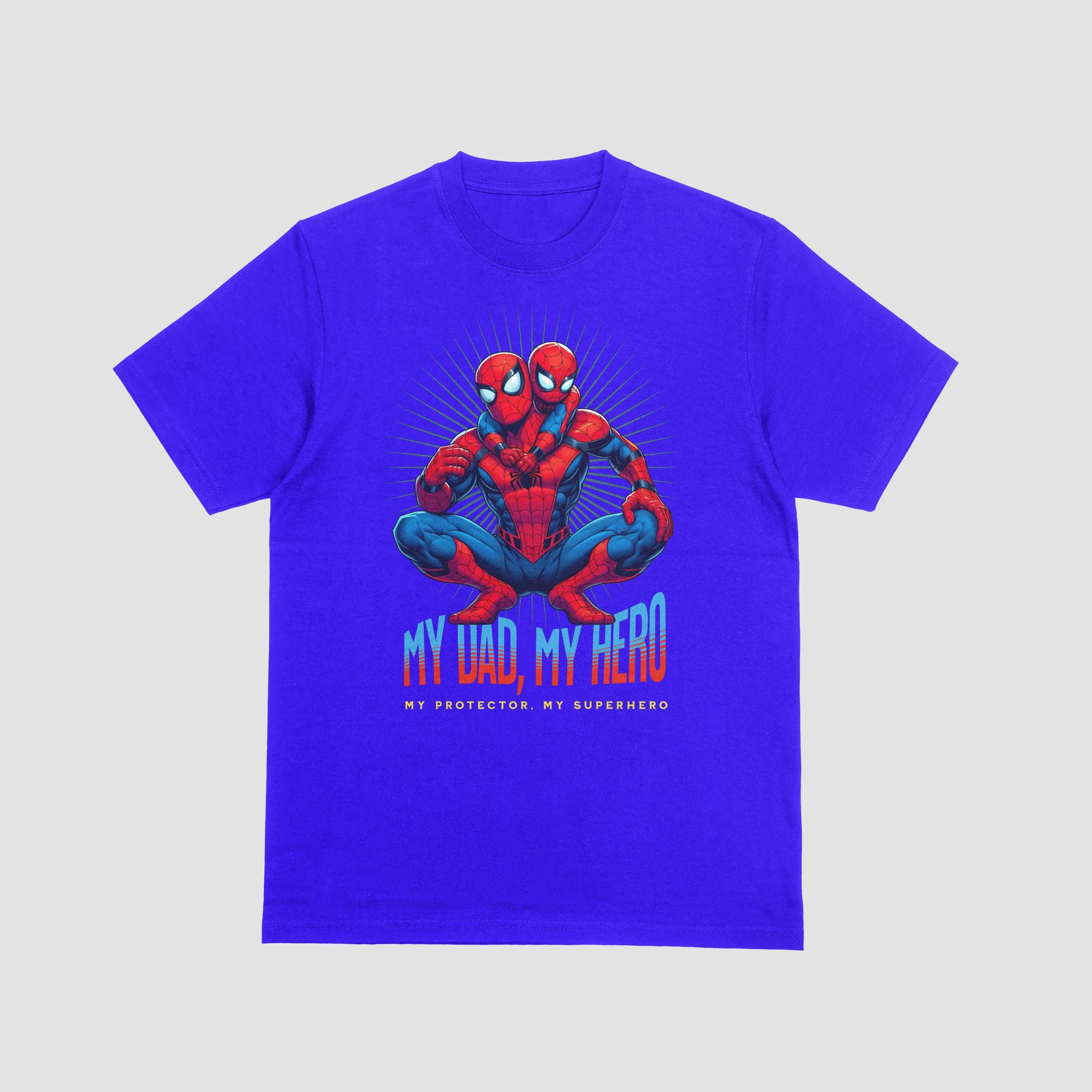 My Dad My Hero, Superhero with a Girl. Happy Father's Day Mockup (16).jpg