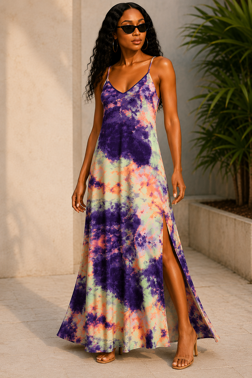 True Rock Tie Dye Maxi Dress