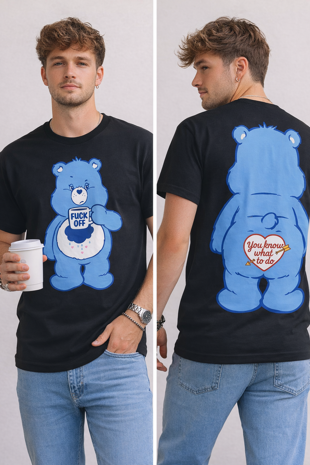 Funny Attitude Bear T-Shirt