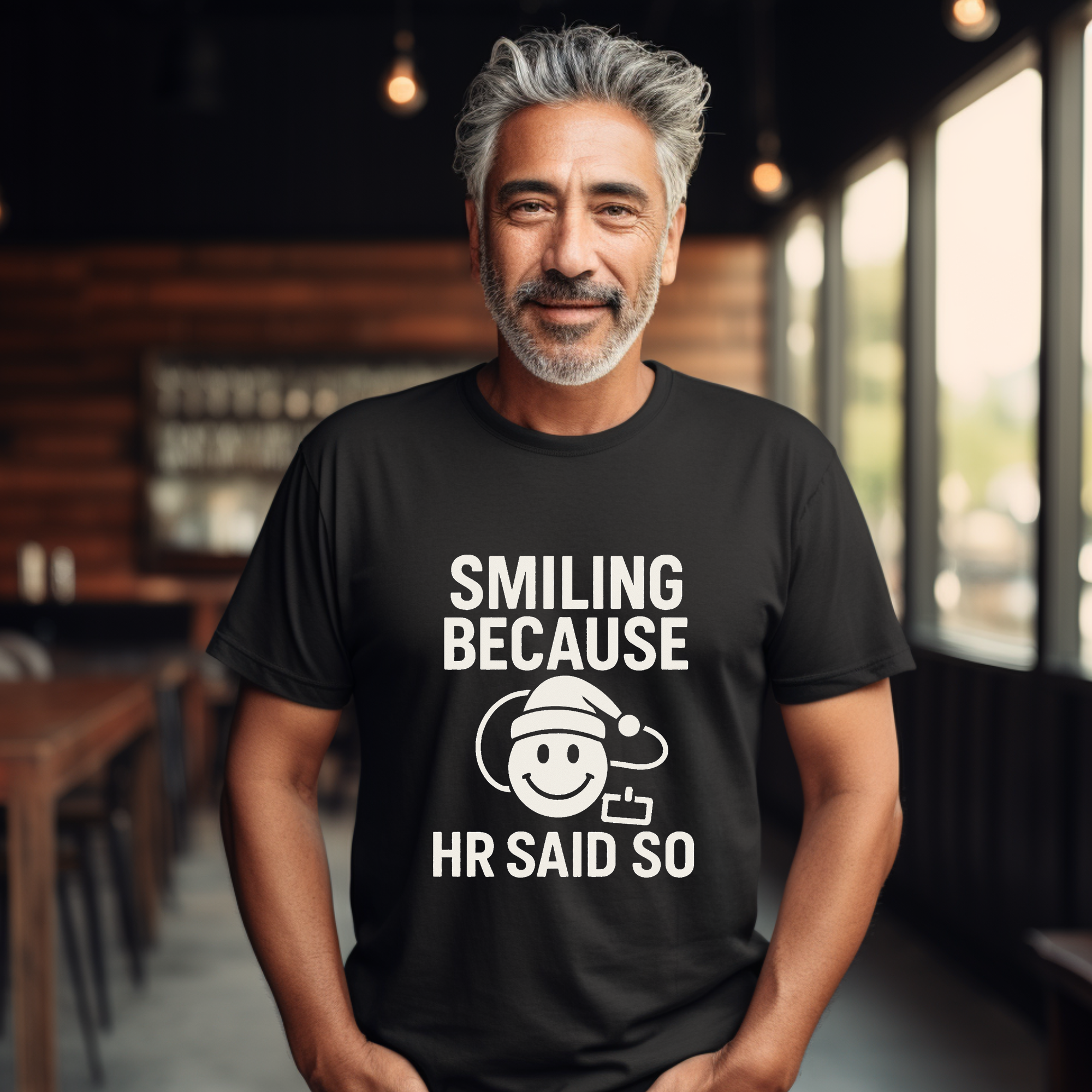 Smiling Because HR Said So T-Shirt