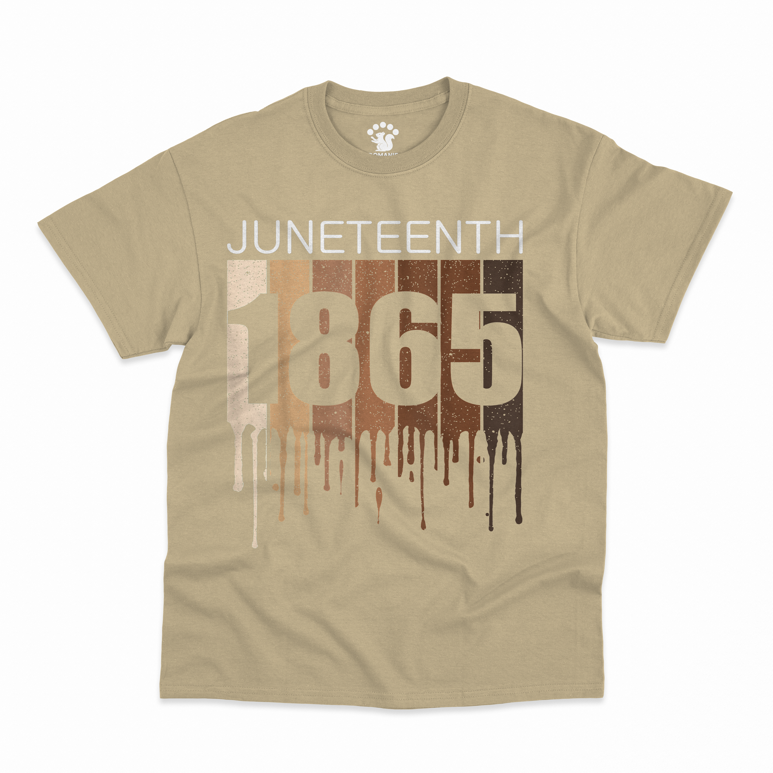 Juneteenth 1865 Vintage Drip Tee