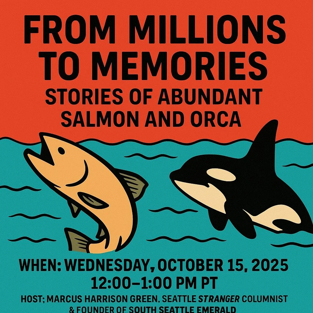 Only eight days remain until The Last Catch Episode 3&mdash;From Millions to Memories: Stories of Abundant Salmon and Orca.

Join the conversation about how free-flowing rivers and healthy salmon runs sustain orcas and communities alike.

RSVP: colum