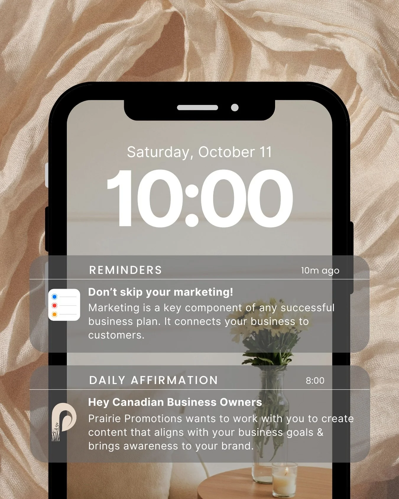 DAILY REMINDER 📣

A successful business plan ALWAYS includes a marketing strategy! 💫

Hire Prairie Promotions to help with yours 💌

#digitalmarketing #marketingmagic