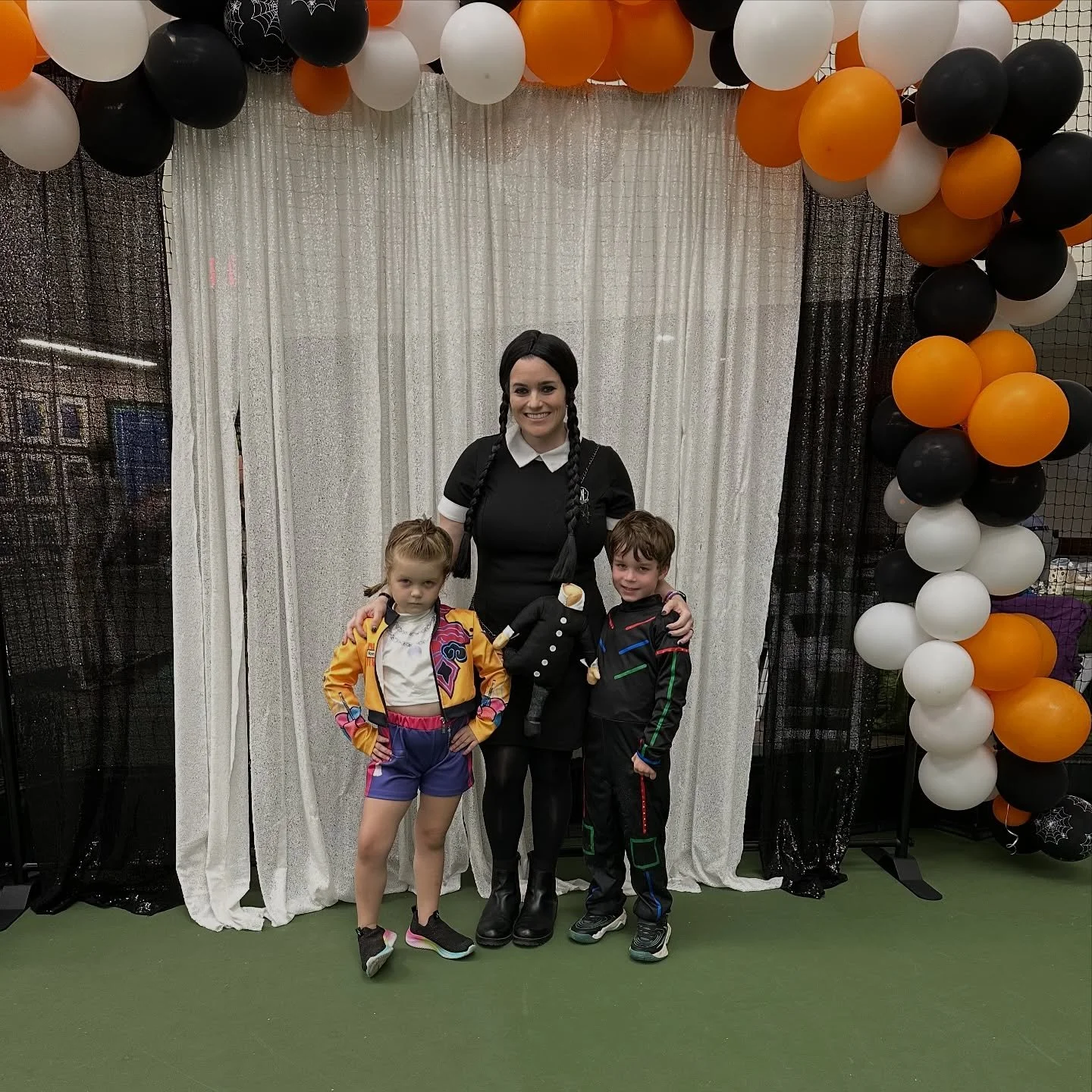 I missed the memo about only the kids dressing up so I said my outfit wasn&rsquo;t a costume. 🤷🏻&zwj;♀️🖤🕸️