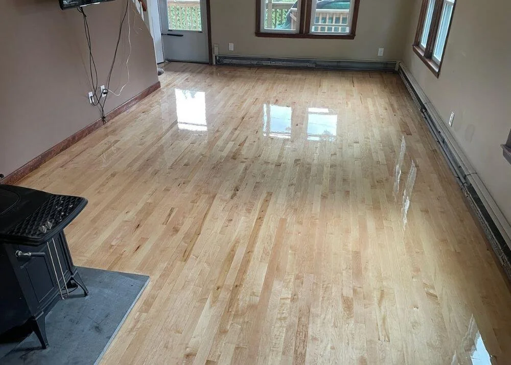 Modern light oak stained floors Grafton Massachusetts