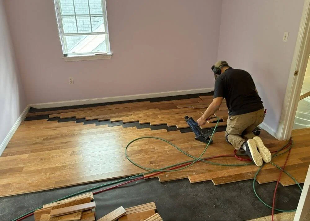 bedroom hardwood flooring installation Milford Ma