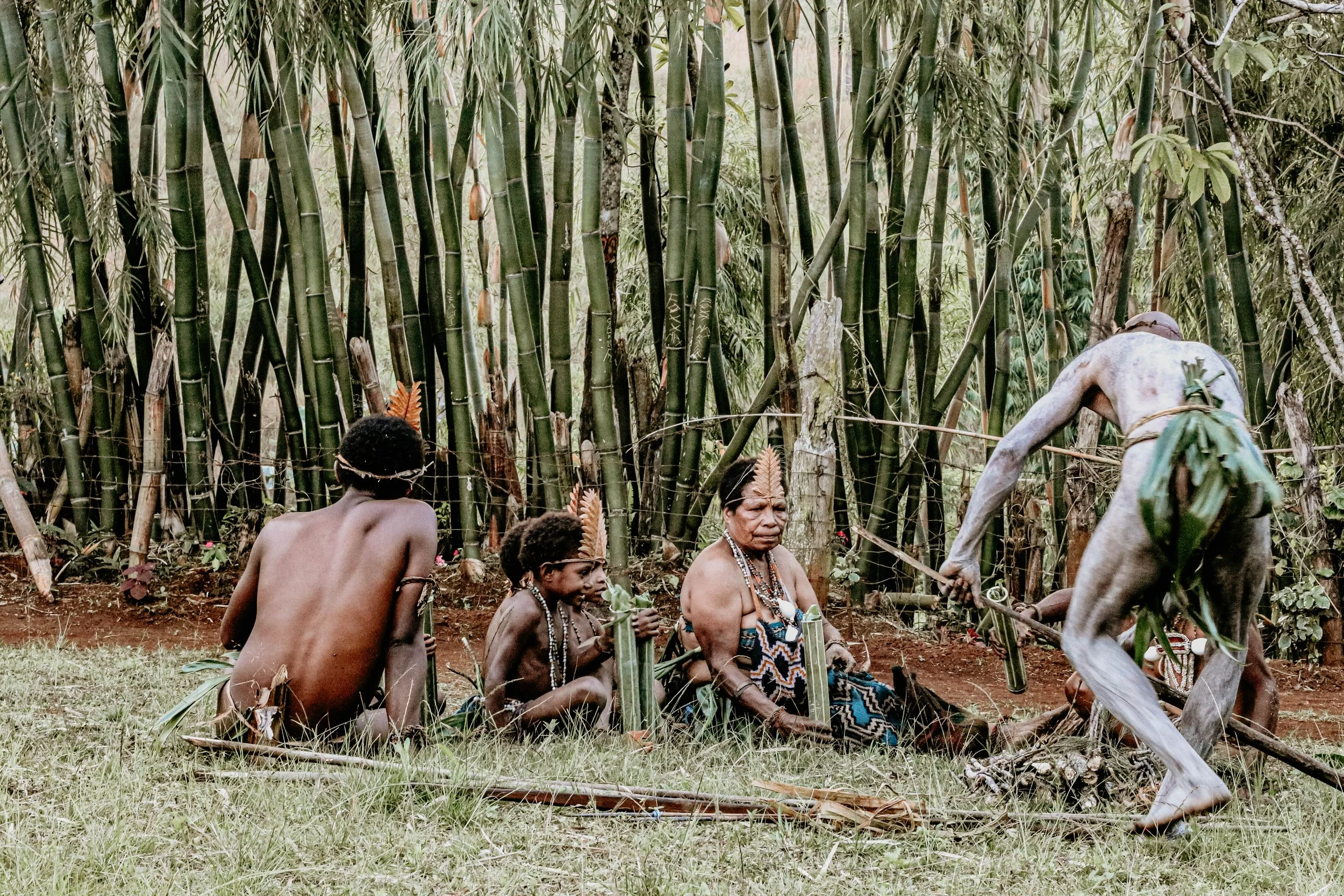 Portraits and candid moments of Papua New Guinea’s diverse cultures, featuring traditional dress, masks, and ceremonial performances.