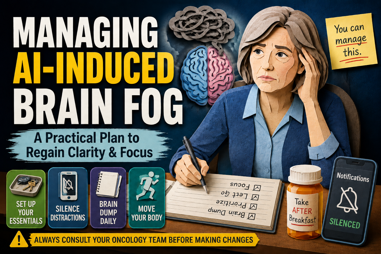 Brain Fog During Aromatase Inhibitor Treatment: Practical Tips for Clearer Thinking