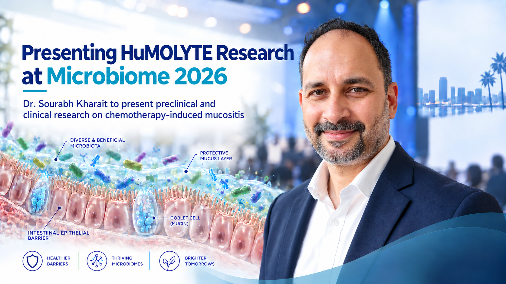 HuMOLYTE Founder Dr. Sourabh Kharait to Present Research at Microbiome 2026