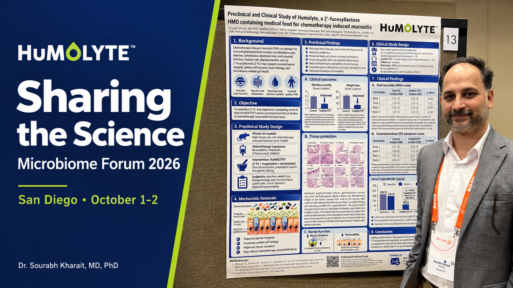 HuMOLYTE Presents Chemotherapy Support Research at the 2026 Microbiome Forum