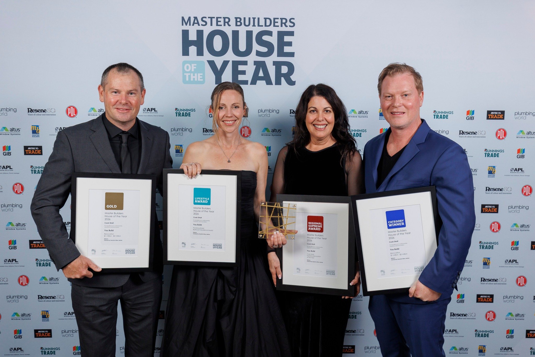 We're still pinching ourselves, it's been a whole week since we cleaned up at the Master Builders House of the year awards! We're talking Regional Supreme Renovation Awards, Lifestyle Plumbing World Bathroom Award, Regional Category Winner and a shin