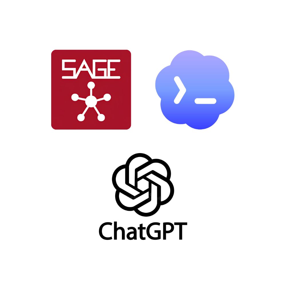 Sage software logo next to a blue PowerShell icon and the text 'PowerShell Sage'.