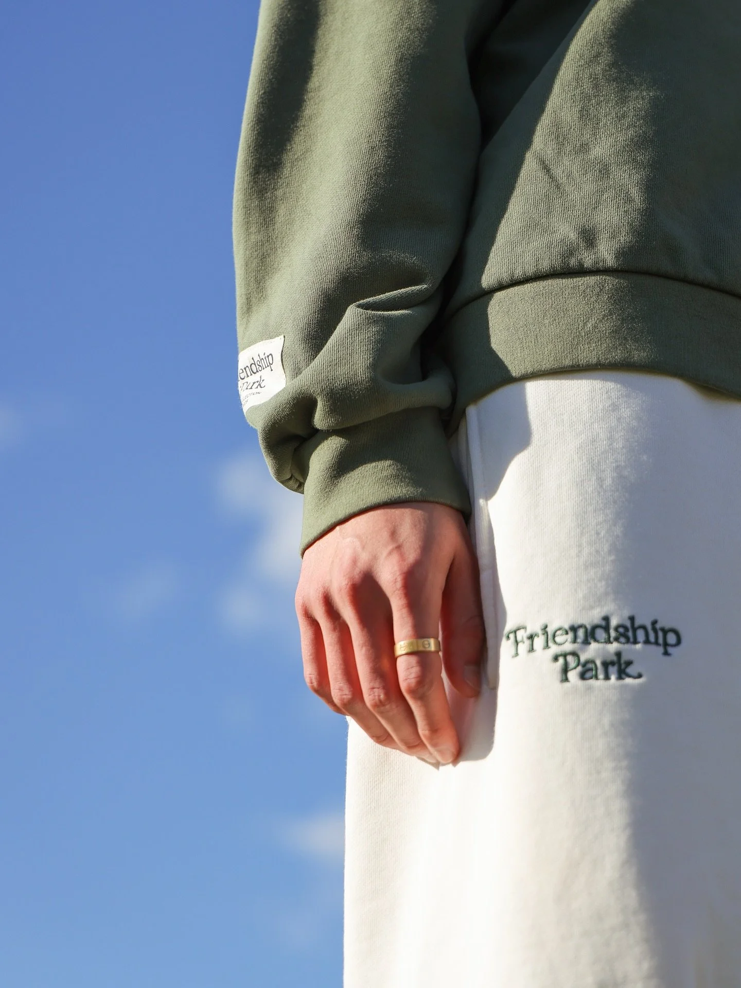 Friendship Park makes clothes for people who show up &mdash; for their friends, for their communities, for themselves.

Flik captured the comfort and joy of coming together through a day of friends on the field. 

2/3