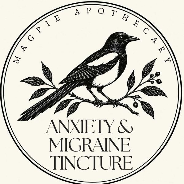 Anxiety & Migraine Tincture, Herbal Extract with Glycerin, 2 & 4 fl. oz.