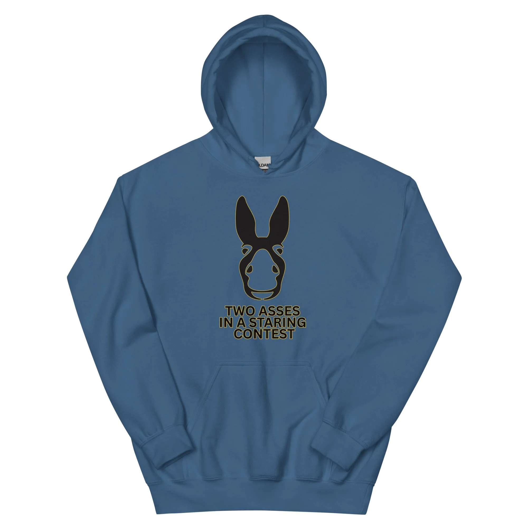 Two Asses in a Staring Contest Hoodie | Angry Corgi Customs Graphic Hoodie