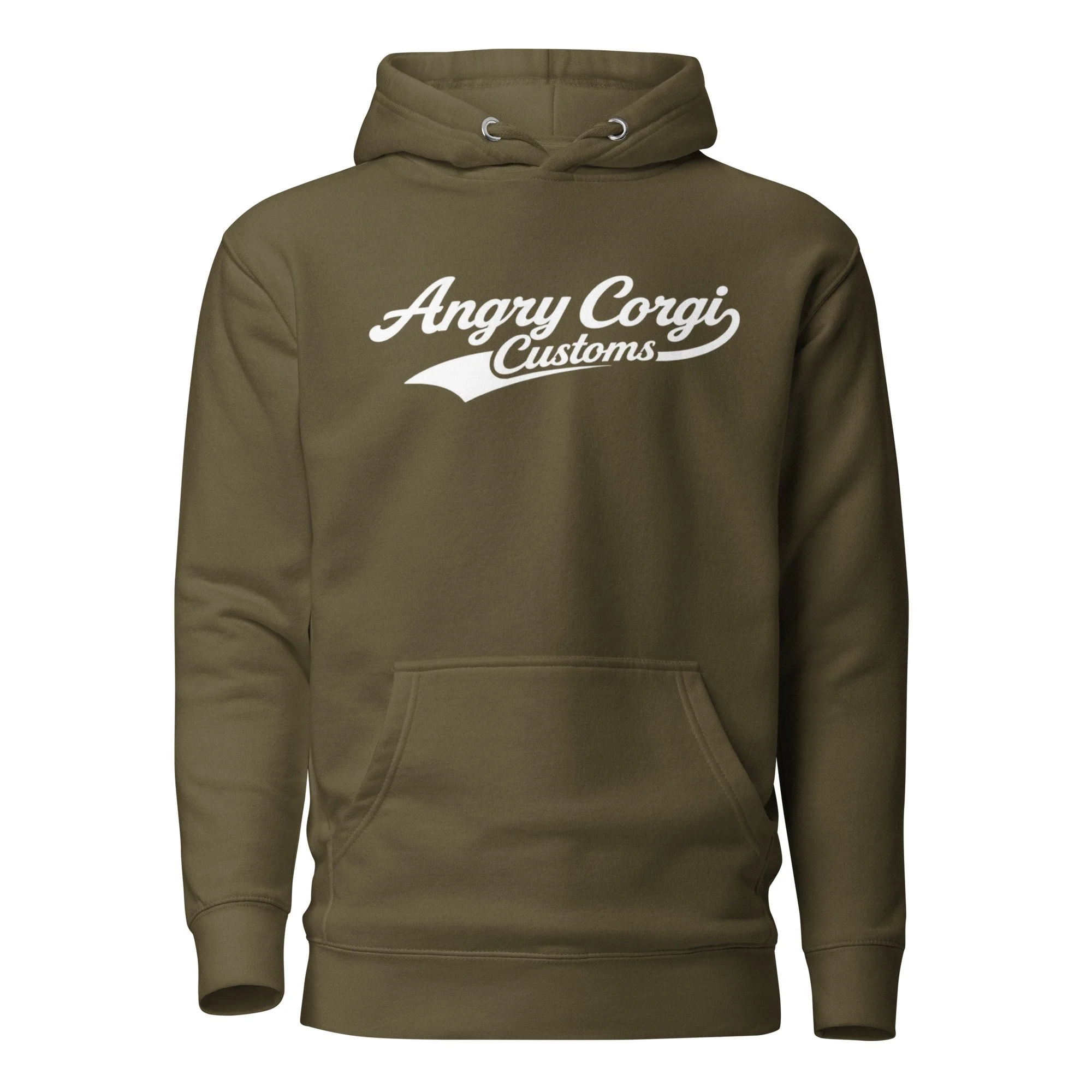 Angry Corgi Customs Premium Streetwear Hoodie – Ultra‑Soft, Modern Fit, Logo Front Print