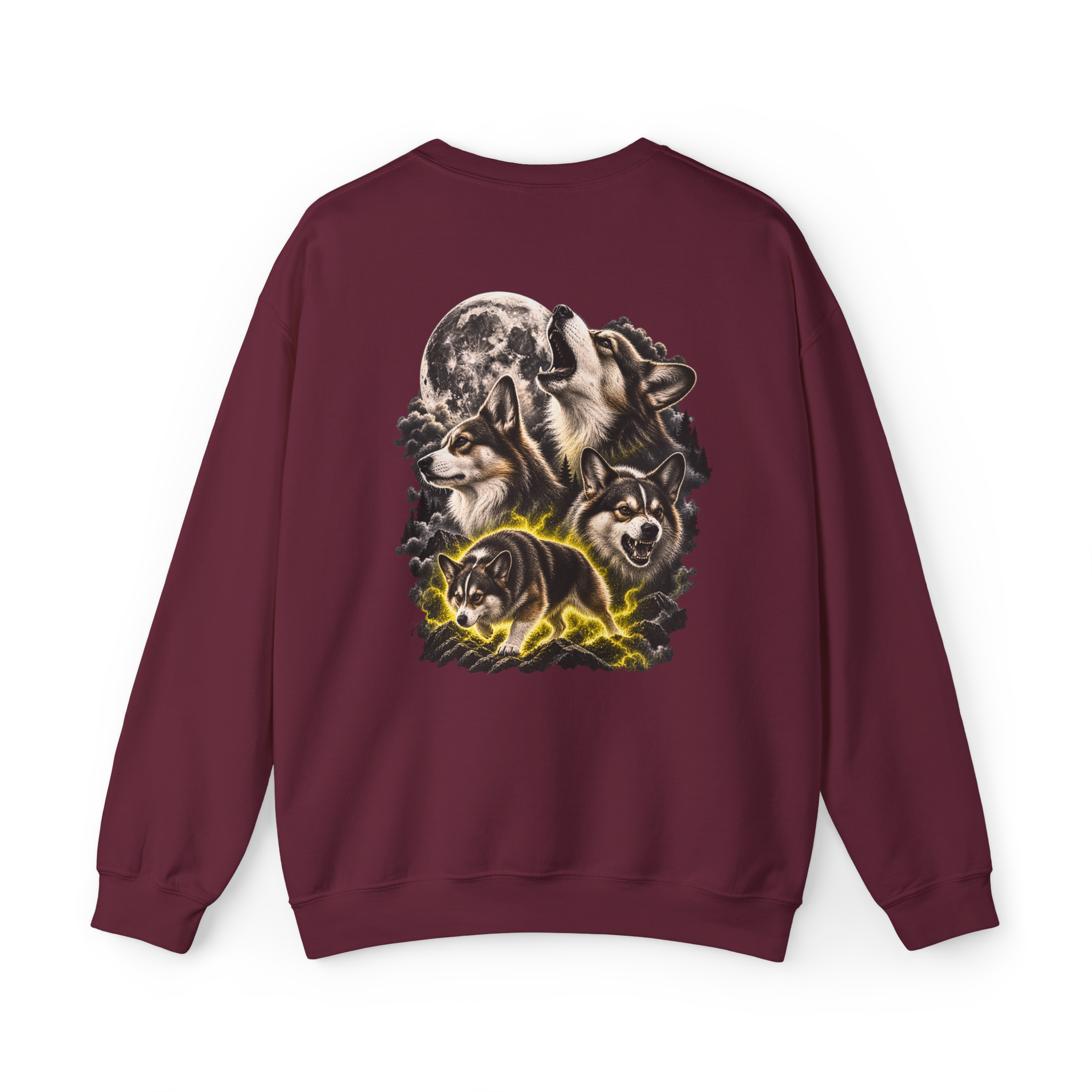 Corgi Spirit Pack Crewneck Sweatshirt – Moonlight Corgi Graphic Sweater