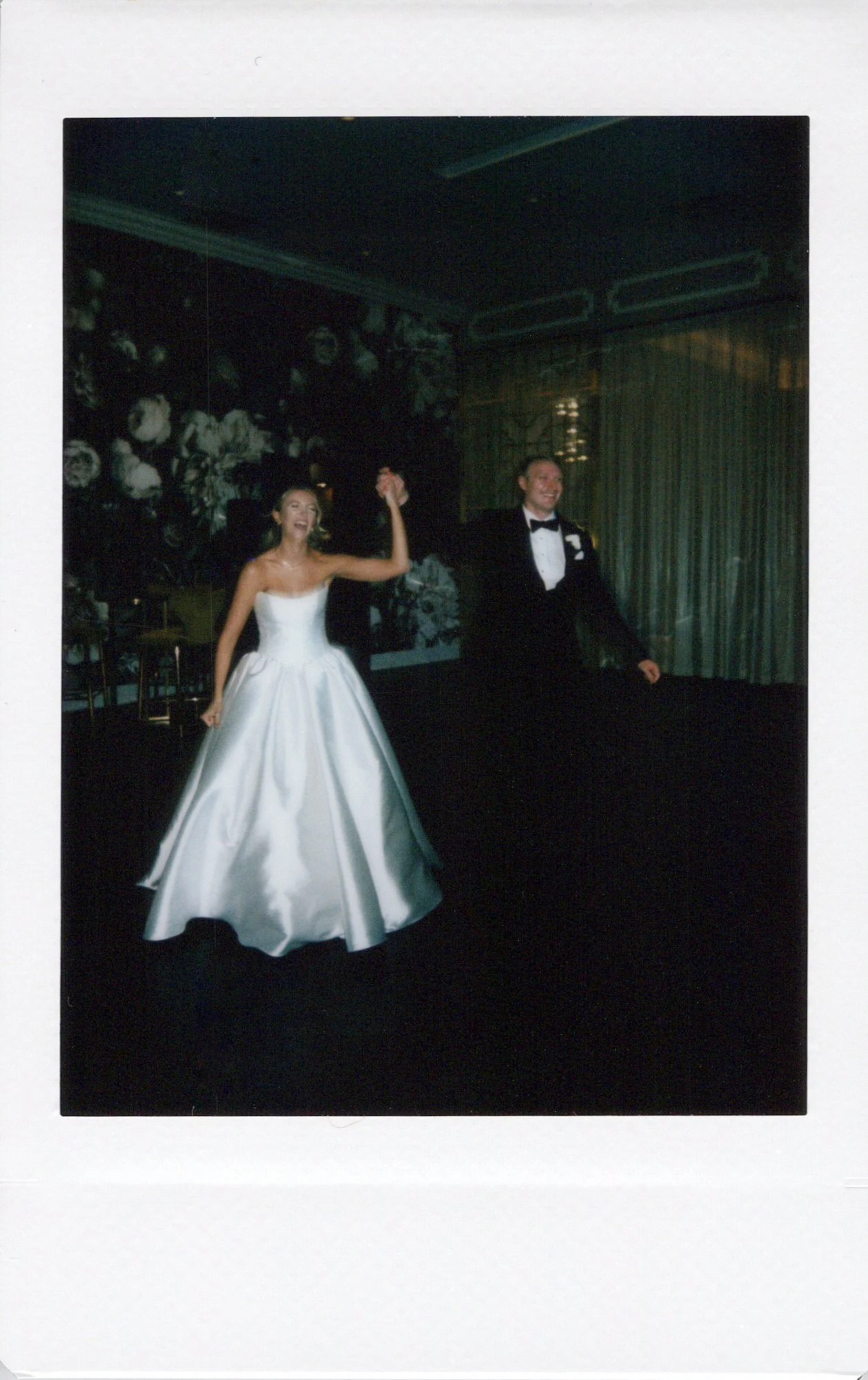 On-site instant photography with digital scanning at a Chicago wedding