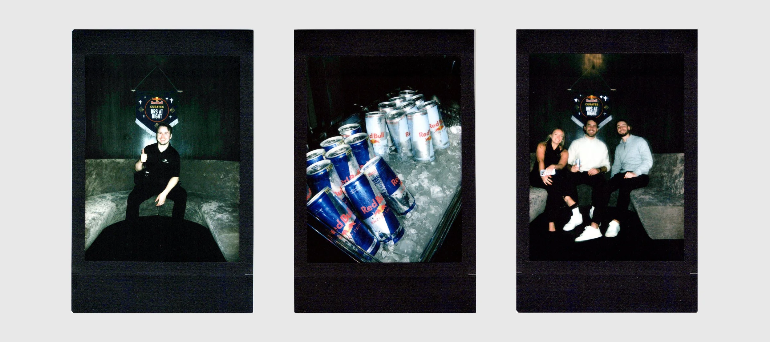 instant photos at red bull brand activation in chicago