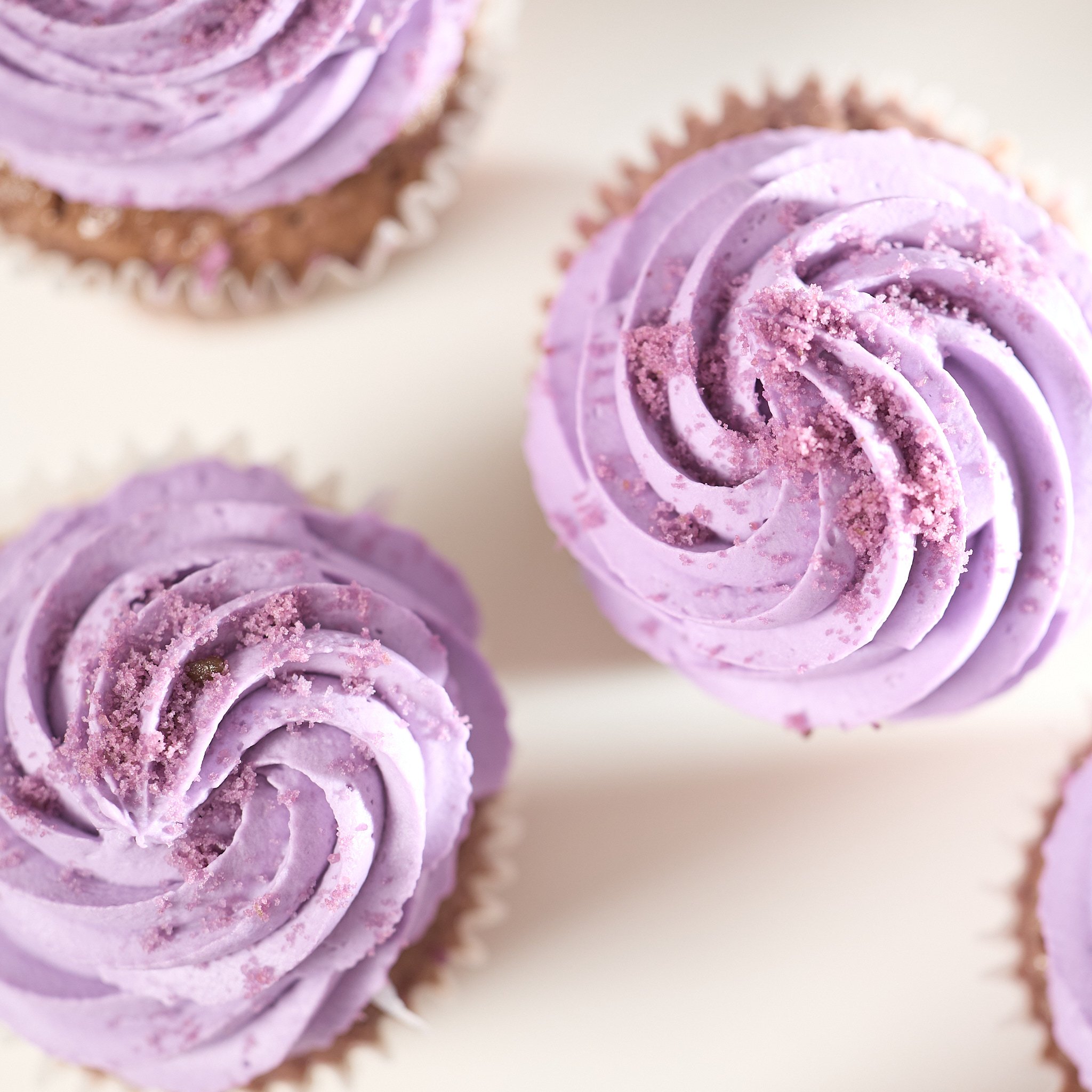 onsite event photo of jennivees bakery's ube purple velvet cupcake in chicago