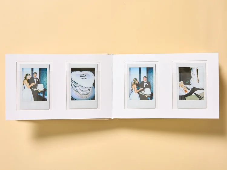 Instant photo wedding album created during a Chicago wedding