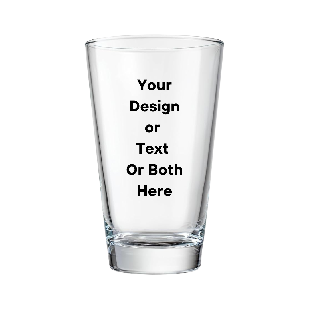 Personalized engraved pint glass